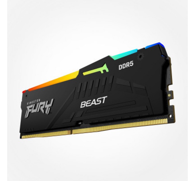 Kingston Fury (ex.HyperX) Модуль пам'яті для комп'ютера DDR5 32GB 5200 MHz Beast RGB EXPO Kingston Fury (ex.HyperX) (KF552C36BBEA-32)