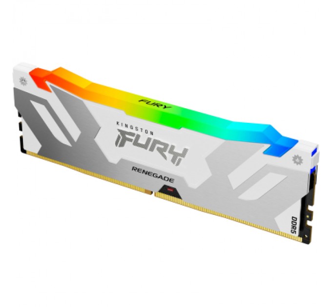 Kingston Fury (ex.HyperX) Модуль пам'яті для комп'ютера DDR5 16GB 7600 MHz Renegade RGB White XMP Kingston Fury (ex.HyperX) (KF576C38RWA-16)