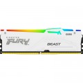Kingston Fury (ex.HyperX) Модуль пам'яті для комп'ютера DDR5 32GB 6000 MHz Beast White RGB EXPO Kingston Fury (ex.HyperX) (KF560C30BWEA-32)