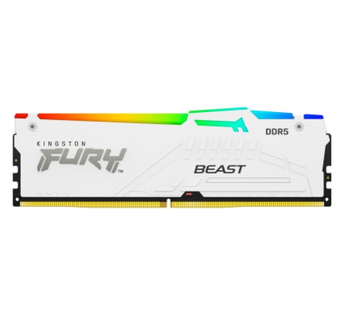 Kingston Fury (ex.HyperX) Модуль пам'яті для комп'ютера DDR5 32GB 6000 MHz Beast White RGB EXPO Kingston Fury (ex.HyperX) (KF560C30BWEA-32)