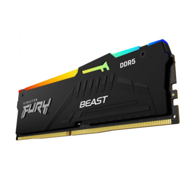 Kingston Fury (ex.HyperX) Модуль пам'яті для комп'ютера DDR5 32GB (2x16GB) 6800 MHz Beast RGB EXPO Kingston Fury (ex.HyperX) (KF568C34BBEAK2-32)