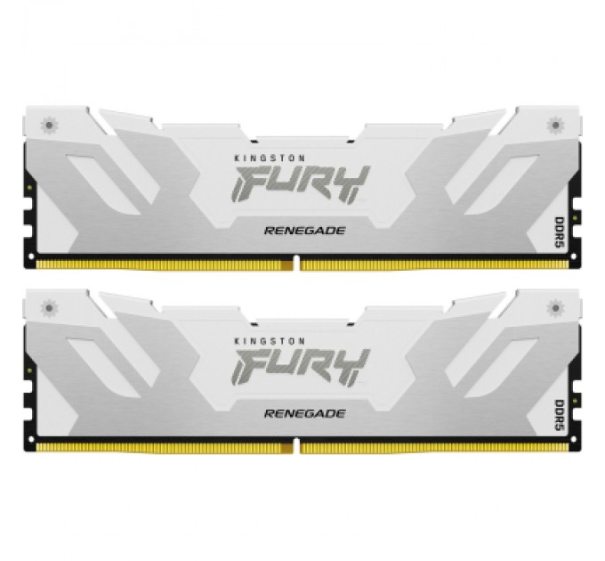 Kingston Fury (ex.HyperX) Модуль пам'яті для комп'ютера DDR5 32GB (2x16GB) 7200 MHz Renegade White XMP Kingston Fury (ex.HyperX) (KF572C38RWK2-32)