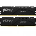 Kingston Fury (ex.HyperX) Модуль пам'яті для комп'ютера DDR5 64GB (2x32GB) 6400 MHz Beast Black EXPO Kingston Fury (ex.HyperX) (KF564C32BBEK2-64)