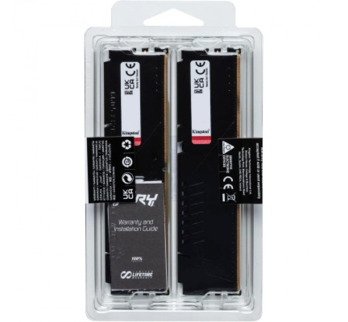 Kingston Fury (ex.HyperX) Модуль пам'яті для комп'ютера DDR5 128GB (4x32GB) 5600 MHz Beast Black XMP Kingston Fury (ex.HyperX) (KF556C40BBK4-128)