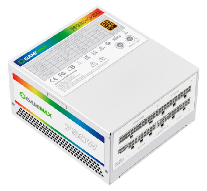 Gamemax Блок живлення Gamemax 750W (RGB 750 PRO WH (ATX3.0/3.1 PCI)