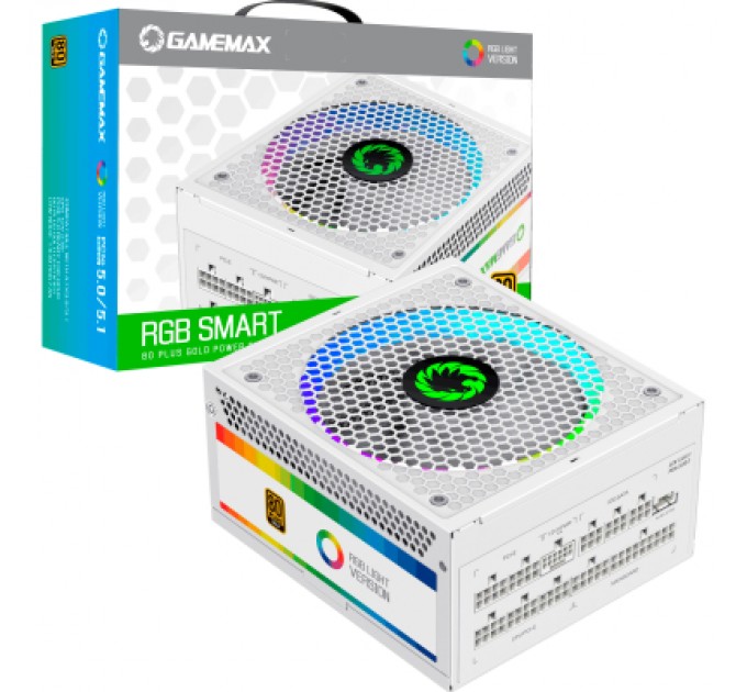 Gamemax Блок живлення Gamemax 750W (RGB 750 PRO WH (ATX3.0/3.1 PCI)