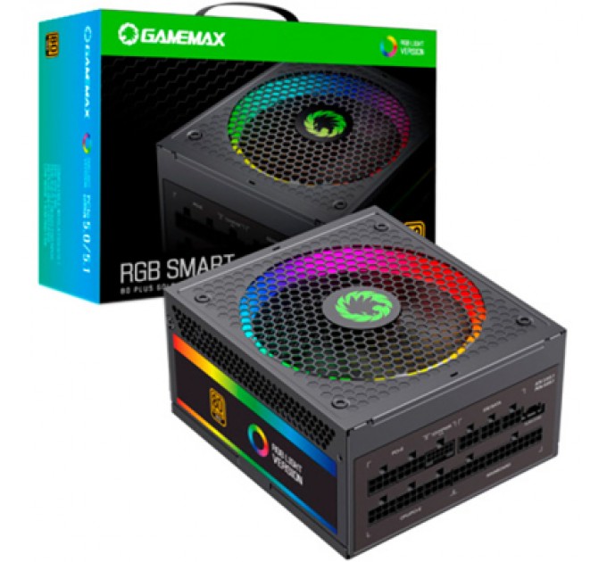 Gamemax Блок живлення Gamemax 850W (RGB 850 PRO (ATX3.03.1 PCIe5.0)