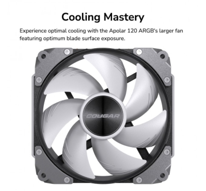 Cougar Кулер до корпусу Cougar Apolar 120 ARGB