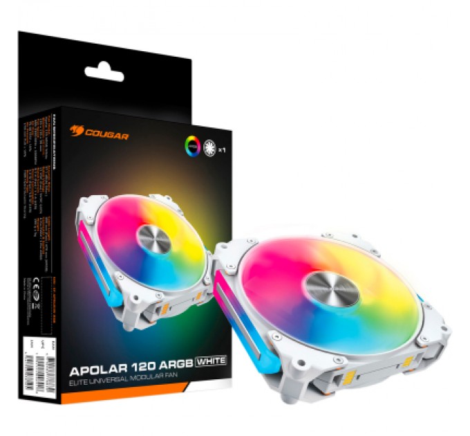 Cougar Кулер до корпусу Cougar Apolar 120 ARGB (White)