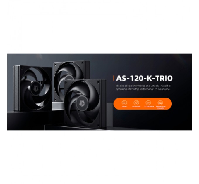ID-Cooling Кулер до корпусу ID-Cooling Вентилятор ID-Cooling AS-120-K Trio (AS-120-K TRIO)