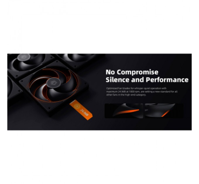 ID-Cooling Кулер до корпусу ID-Cooling Вентилятор ID-Cooling AS-140-K Duet Black (AS-140-K DUET)