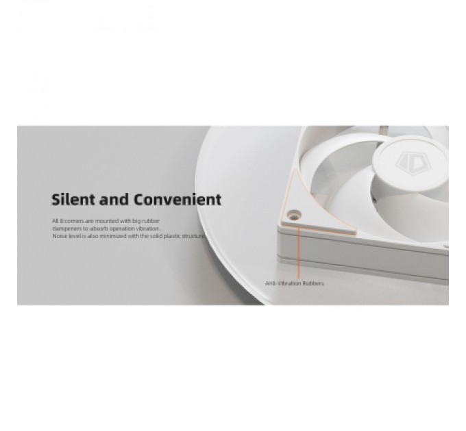 ID-Cooling Кулер до корпусу ID-Cooling Вентилятор ID-Cooling AS-140-W Duet White (AS-140-W DUET)