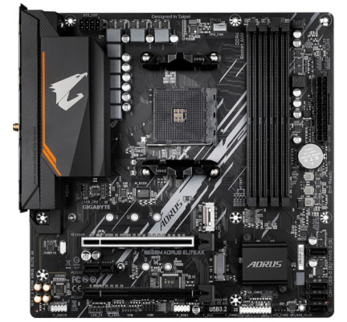 GIGABYTE Материнська плата GIGABYTE B550M AORUS ELITE AX