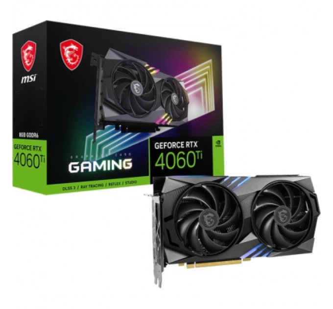 MSI Відеокарта GeForce RTX4060Ti 8Gb GAMING MSI (RTX 4060 Ti GAMING 8G)