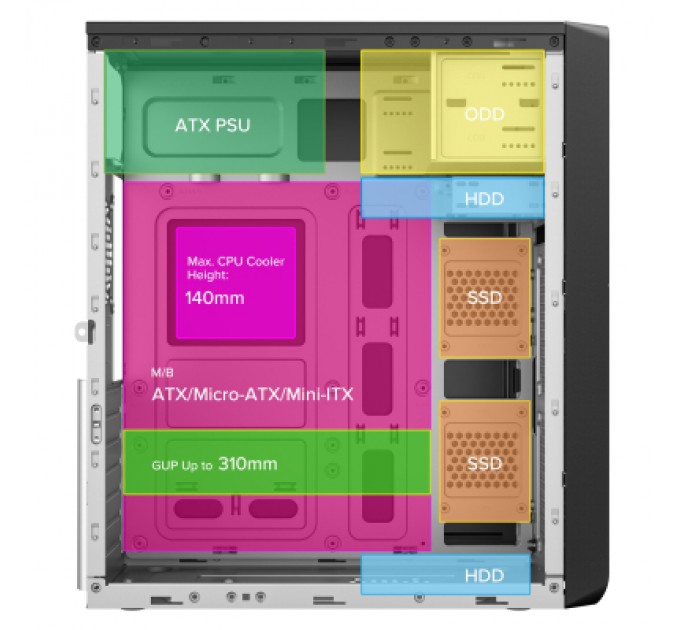 2E Корпус 2E 2E-TMX01