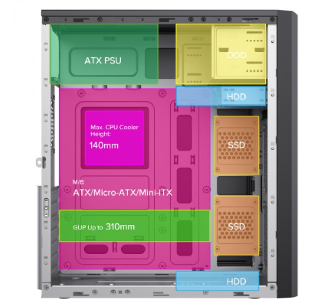 2E Корпус 2E 2E-TMX07