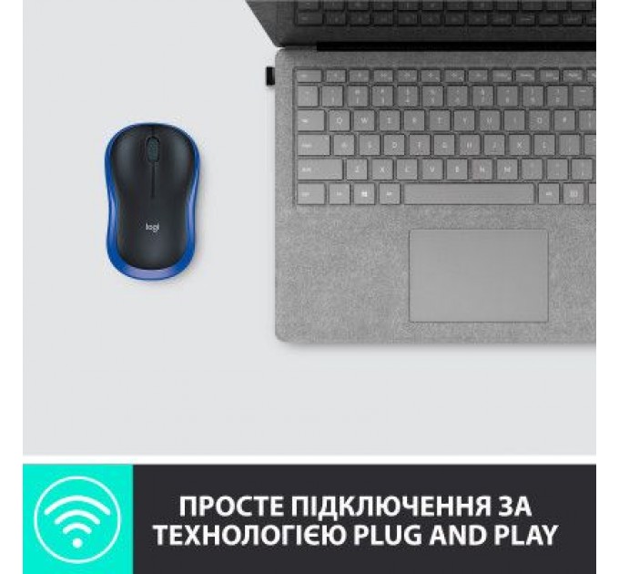 Logitech Мишка Logitech M185 blue (910-002239)