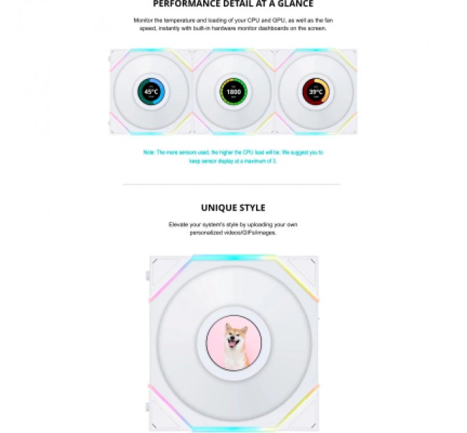 Lian Li Кулер до корпусу Lian Li Reverse TL LCD 140-1, Black (G99.14RTLLCD1B.00)