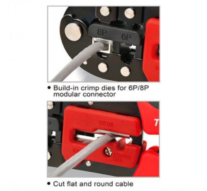 Toptul Інструмент Toptul для обжиму RJ11/RJ12/RJ45 (DKAC2420)