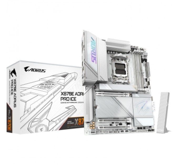 GIGABYTE Материнська плата GIGABYTE X870E AORUS PRO ICE