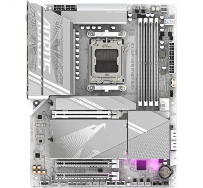GIGABYTE Материнська плата GIGABYTE X870 AORUS ELITE WIFI7 ICE (X870 A ELITE WF7 ICE)