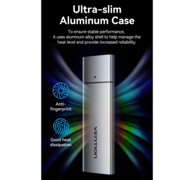 Vention Кишеня зовнішня Vention SSD M.2 (NGFF) B&M-key USB Type-C 3.2 (KPFH0)