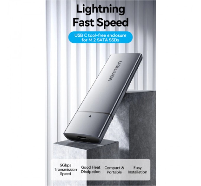 Vention Кишеня зовнішня Vention SSD M.2 (NGFF) B&M-key USB Type-C 3.2 (KPFH0)