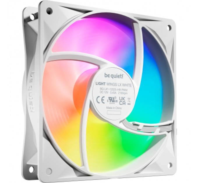 Be quiet! Кулер до корпусу Be quiet! LIGHT WINGS LX 120mm PWM high-speed білий (BL125)