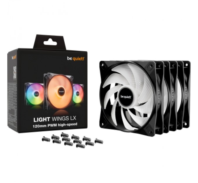 Be quiet! Кулер до корпусу Be quiet! LIGHT WINGS LX 120mm PWM high-speed в комп (BL124)