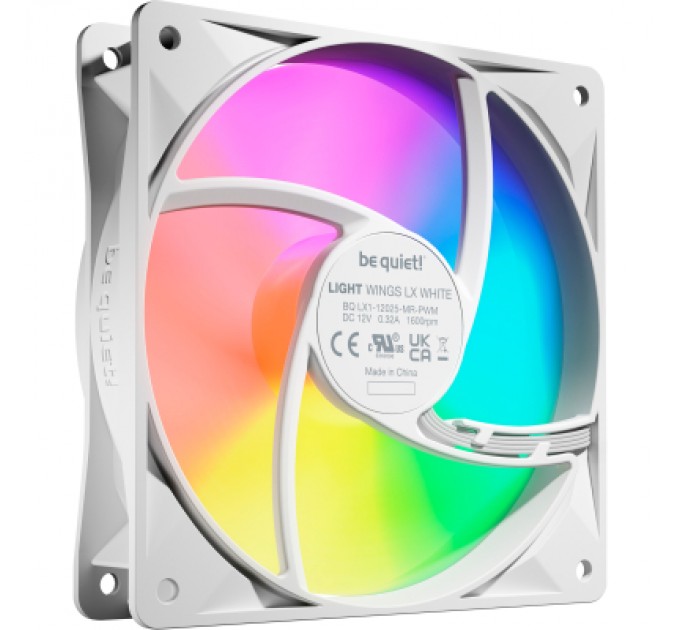 Be quiet! Кулер до корпусу Be quiet! LIGHT WINGS LX 120mm PWM білий в комп (BL122)