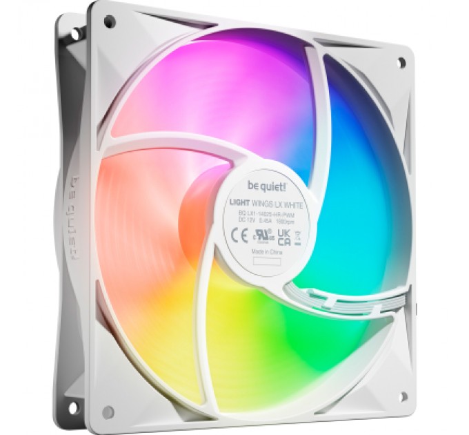 Be quiet! Кулер до корпусу Be quiet! LIGHT WINGS LX 140mm PWM high-speed білий (BL131)
