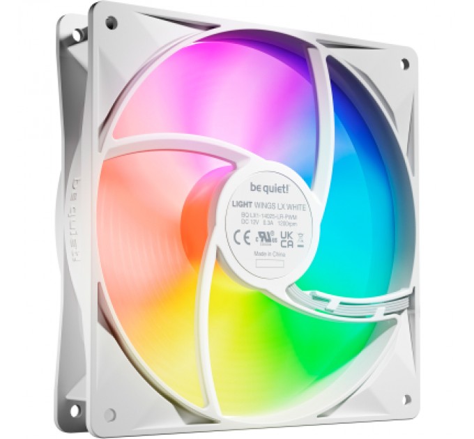 Be quiet! Кулер до корпусу Be quiet! LIGHT WINGS LX 140mm PWM білий в комп (BL128)