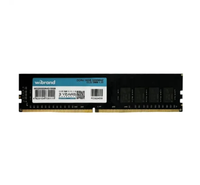 Wibrand Модуль пам'яті для комп'ютера DDR4 16GB 3200 MHz Wibrand (WI3200DDR4D/16GB)