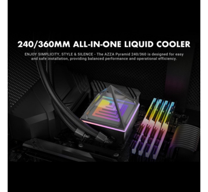 Azza Система рідинного охолодження Azza PYRAMID 240 (LCAZ-240Y-ARGB)