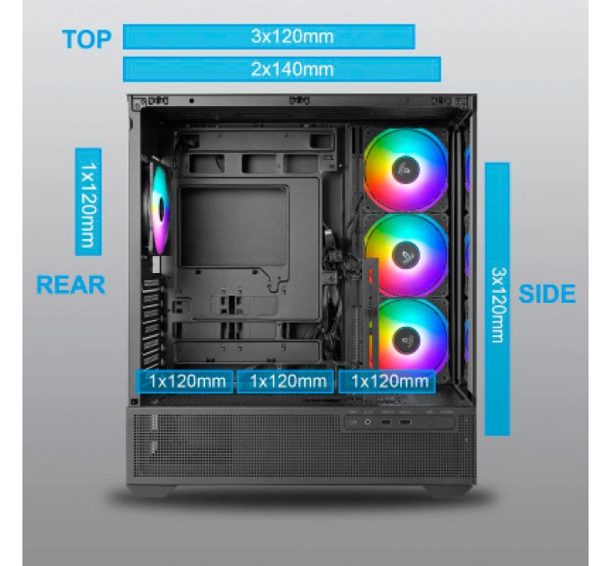 Azza Корпус Azza CSAZ-501B