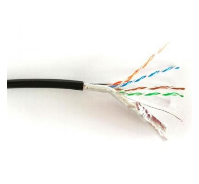 Digitus Кабель мережевий Digitus FTP 305м, cat 5e, CU, AWG24/1, outdoor, black (DK-1521-V-305-OD)