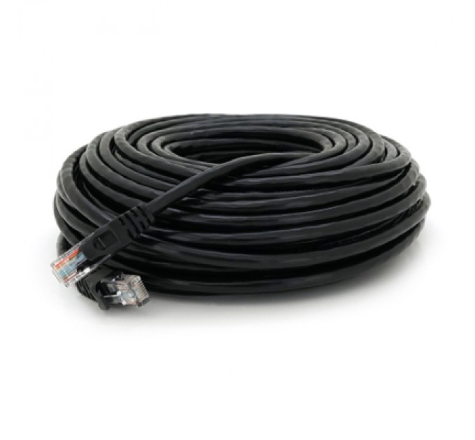 Ritar Патч-корд 25м, UTP, Cat.6, RJ45, CU, black Ritar (PCR-CU6/25BL)