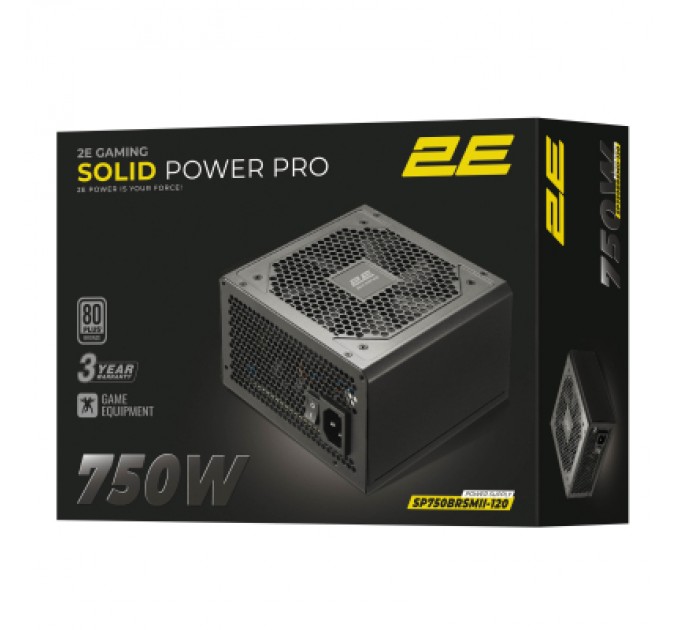 2E Блок живлення 2E 750W GAMING Solid Power Pro (2E-SP750BRSMII-120)