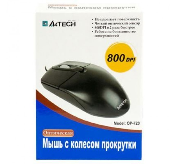 A4Tech Мишка A4Tech OP-720 Black-PS/2