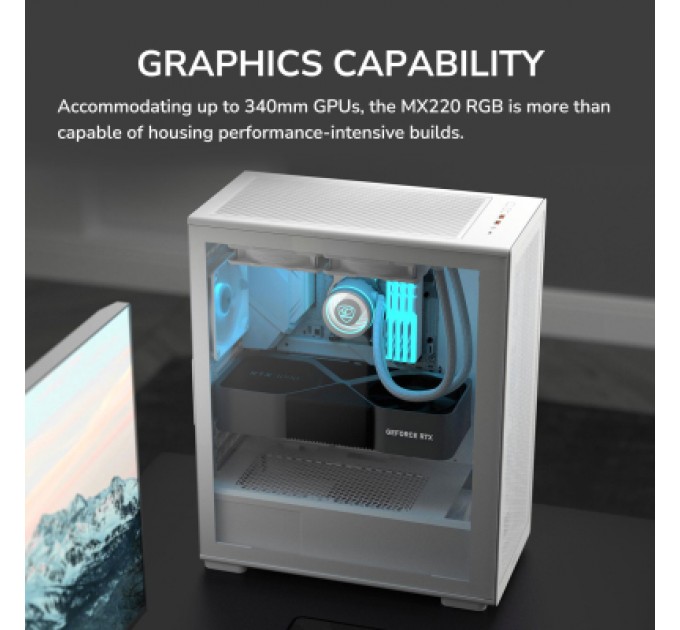 Cougar Корпус Cougar MX220 RGB White