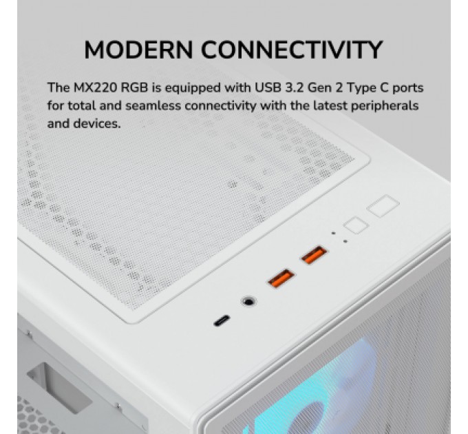 Cougar Корпус Cougar MX220 RGB White