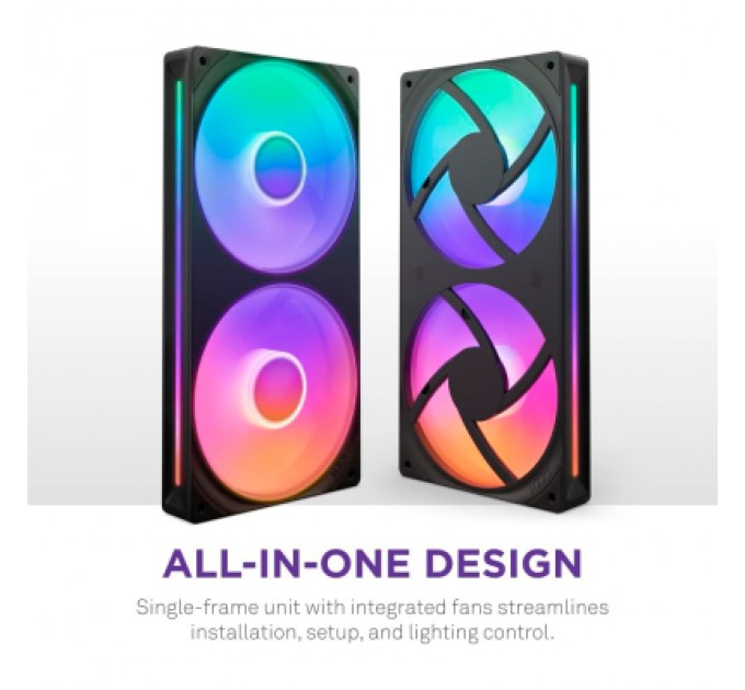 NZXT Кулер до корпусу NZXT F240 RGB Core Fan (Single Frame) - Black (RF-U24HF-B1)