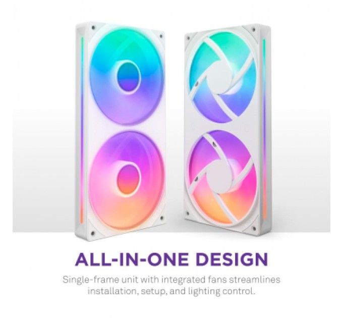 NZXT Кулер до корпусу NZXT F240 RGB Core Fan (Single Frame) - White (RF-U24HF-W1)
