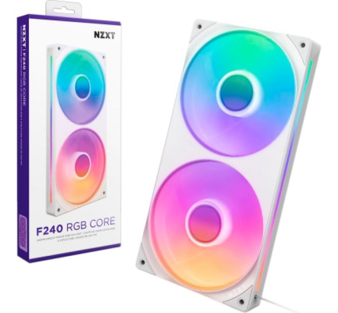 NZXT Кулер до корпусу NZXT F240 RGB Core Fan (Single Frame) - White (RF-U24HF-W1)