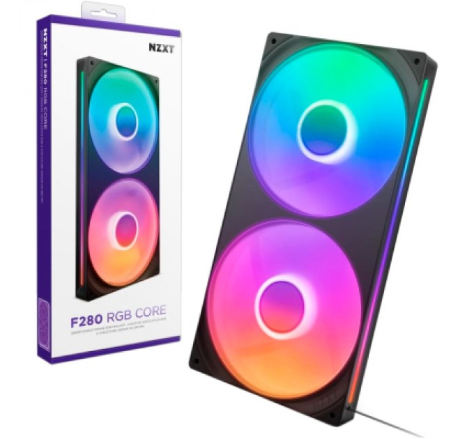 NZXT Кулер до корпусу NZXT F280 RGB Core Fan (Single Frame) - Black (RF-U28HF-B1)