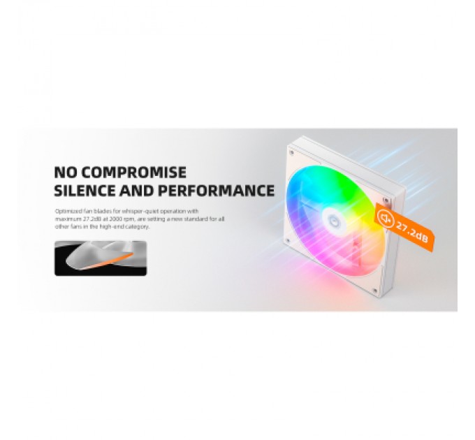 ID-Cooling Кулер до корпусу ID-Cooling AS-120-ARGB-W