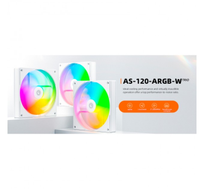 ID-Cooling Кулер до корпусу ID-Cooling AS-120-ARGB-W TRIO