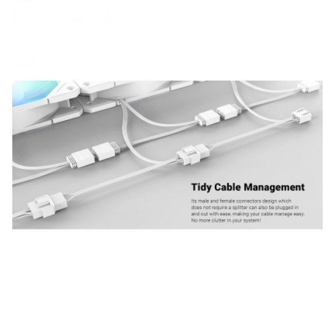 ID-Cooling Кулер до корпусу ID-Cooling TF-12025-PRO ARGB TRIO WHITE