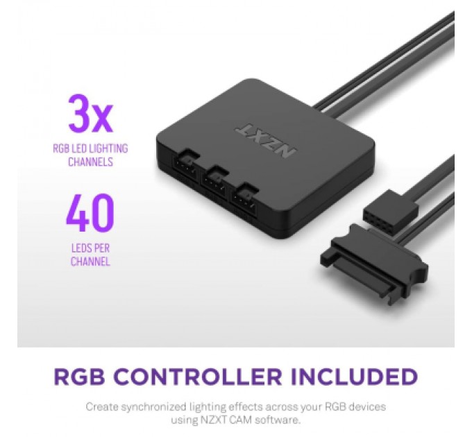 NZXT Кулер до корпусу NZXT F120RGB Duo - 120mm Dual- (RF-D12SF-B1)