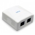 Cablexpert Комп'ютерна розетка Cablexpert RJ45x2 UTP, cat.6 (NCAC-2U6-01)